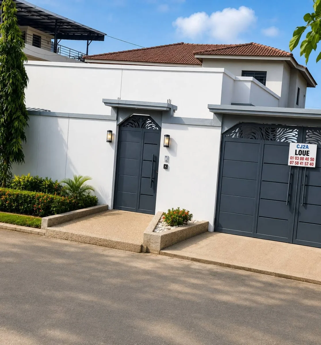 Villa 4 chambres à louer à Bingerville cité CNPS